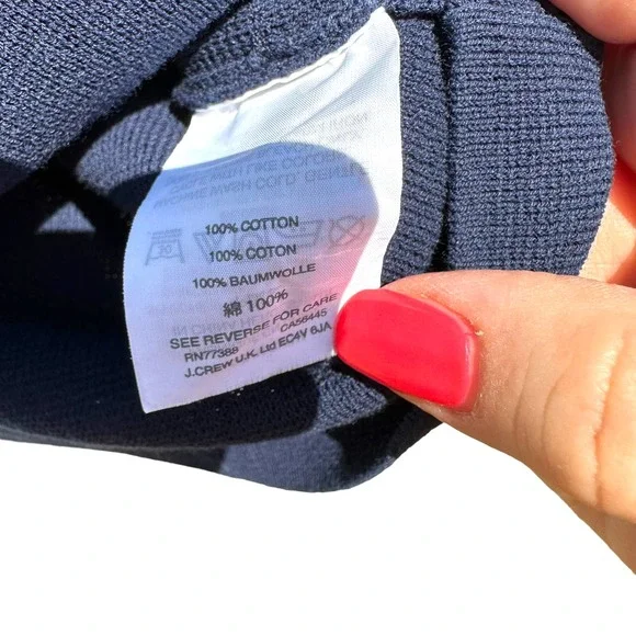 J.Crew - Short Sleeve Ruffled Boat Neck Pullover fine knit Sweater, SizeS - Picture 9 of 12